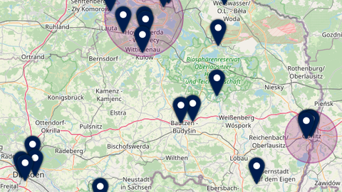 Lusatia map detail